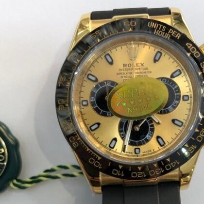 Daytona Oro/Black - Bracciale in pelle