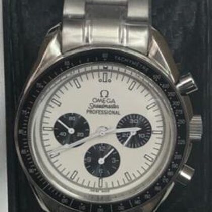 Speedmaster Chrono Professional - Bianco/Nero - Ghiera nera - Acciaio