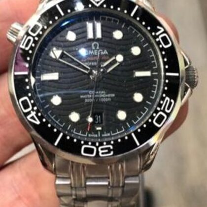 Speedmaster Nero - Ghiera Nera - CInturino in Acciaio