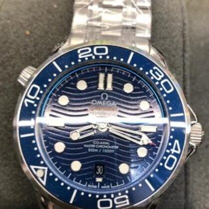 Seamaster Blu - Ghiera Blu - Cinturino in Acciaio