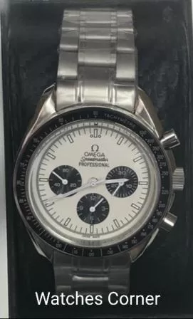 Speedmaster Chrono Professional - Bianco/Nero - Ghiera nera - Acciaio