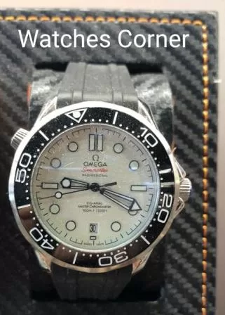 Seamaster bianco - Ghiera Nera - Acciaio