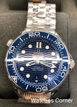 Seamaster Blu - Ghiera Blu - Cinturino in Acciaio